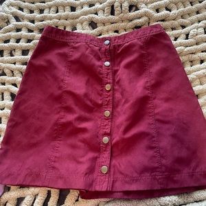 hollister button up skirt